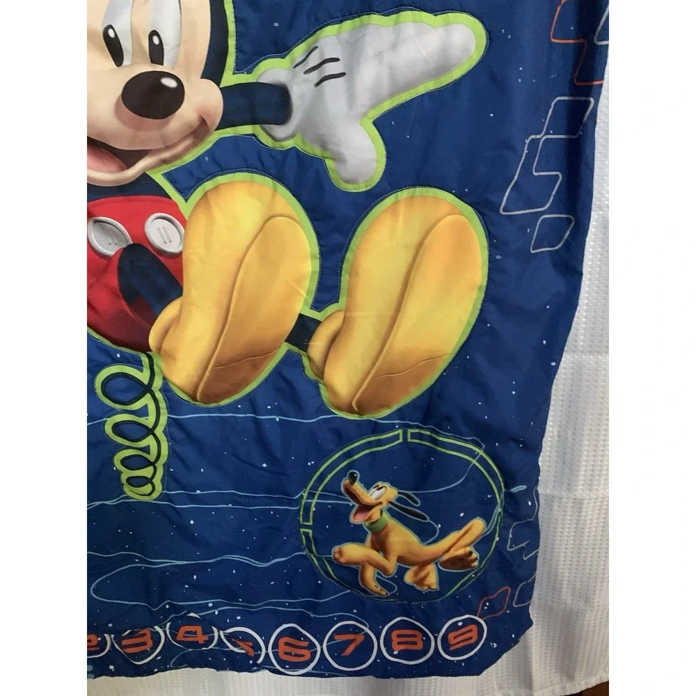 Disney‎ Mickey Kids Blanket Comforter & Top sheet Donald Duck, Pluto Space 40x55